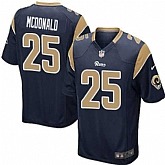 Nike Men & Women & Youth Rams #25 Mcdonald Navy Team Color Game Jersey,baseball caps,new era cap wholesale,wholesale hats